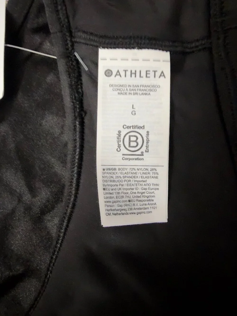 Athleta - Simone Biles Shine High Neck Bra, Size L NWT - Picture 5 of 7